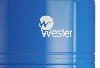 Логотип Wester на мембранном баке - модель для заявки